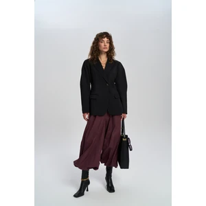 Briella Belden Oturtmalı Siyah Blazer