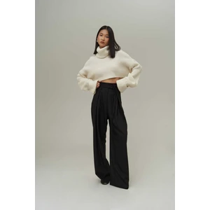 Carmen Palazzo Soft Siyah Pantolon