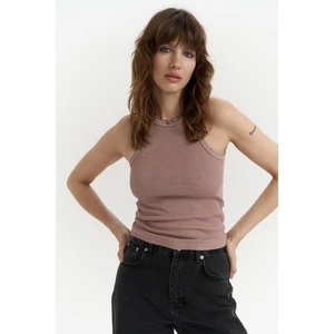 Bone Pudra Yıkamalı Fitilli Crop