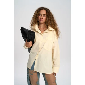 Josie Oversize Sarı Gömlek
