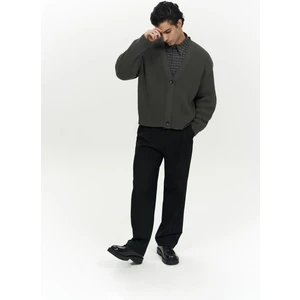 Cassian Antrasit Erkek Triko Hırka