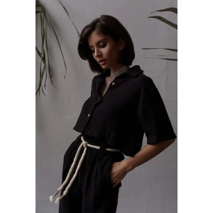 Olympos Halatlı Siyah Müslin Takım