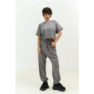 Vero Duman Crop Eşofman Takım