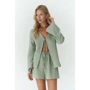 Ferriday Çağla Gömlek Şort Takım