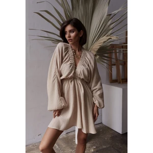 Grace Bej Müslin Elbise