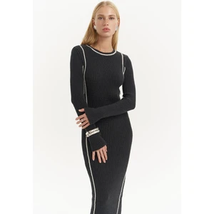 Aston Çizgi Detay Elbise