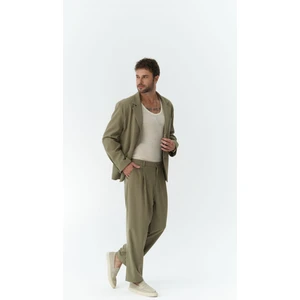 Gabriel Haki Erkek Ceket Pantolon Takım