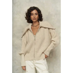 Rafi Bej Fermuarlı Triko Hırka