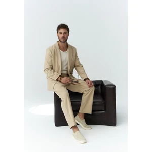 Orlando Bej Erkek Ceket Pantolon Takım