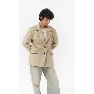Monday Bej Dar Kesim Blazer