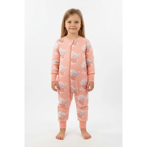 Kız Çocuk Elyaf Dolgulu Premium Kalite 2 Tog Desenli Uyku Tulumu
