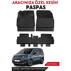 Citroen Berlingo 2025 Model Araca Özel Havuzlu Paspas Takım