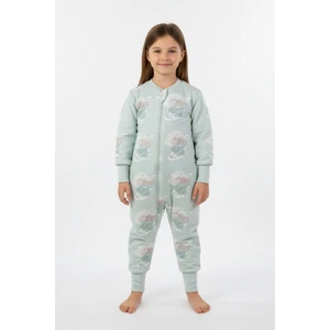 Kız Çocuk Elyaf Dolgulu Premium Kalite 2 Tog Desenli Uyku Tulumu