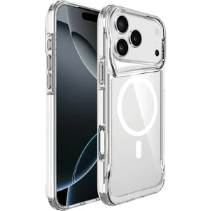 iPhone 17 Pro Max Uyumlu Şeffaf Magsafe Kılıf Silikon Kapak Yükseltilmiş Kenarlar Darbe Emici Koruma