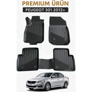 Peugeot 301 2012+ Uyumlu 3D Oto Paspas Premium