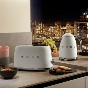 SMEG 50'S STYLE RETRO MAT BEYAZ 2x1 EKMEK KIZARTMA TSF01WHMEU