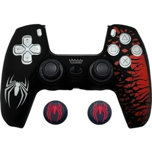 Ps5 Dualsense Spider-Man Koruyucu Silikon Kılıf + Analog Silikon Koruyucu