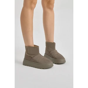 Tonny Black Kadın Vizon Kalın Poli Taban Içi Kürklü Cırtlı Bot