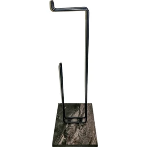 ALMİTAL Ultra lüks Antrasit Ayaklı Tuvalet Kağıtlığı Paslanmaz Yedekli Tuvalet Kağıtlığı