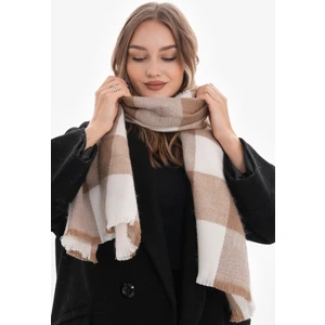 Kadın Yumuşak Dokulu  Ekose Atkı