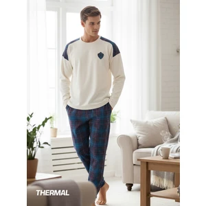 Erkek Pijama Takımı 40605 - Krem