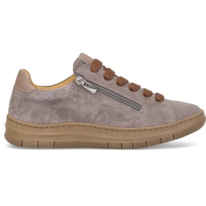 D25KA-495 Kadın Hakiki Süet Deri Casual Ayakkabı Vizon