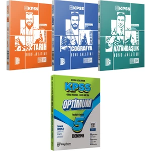 2026 Kpss Tarih Coğrafya Vatandaşlık Konu Anlatımı - Lisans Optimum 5 Deneme