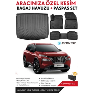 Nissan X-Trail 5 Koltuk E-Power 2025 Model Bagaj Havuzu+Paspas Full Takım+Hediyeli
