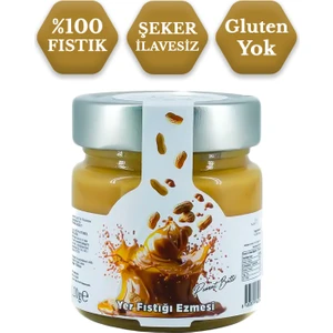 %100 Yer Fıstığı Ezmesi Şekersiz Glutensiz 220 G