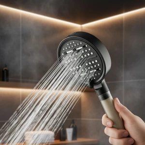 6 Fonksiyonlu Filtreli Sprey,yağmur,tazyik,strandart,sis,karıştırma Fonksiyonlu Geniş Duş Başlığı