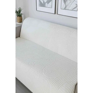 Carie Kabartmalı Yumuşak Tüylü Koltuk Örtüsü Çok Amaçlı Koltuk Şalı Kaymaz Süngerli (165X205 Cm)