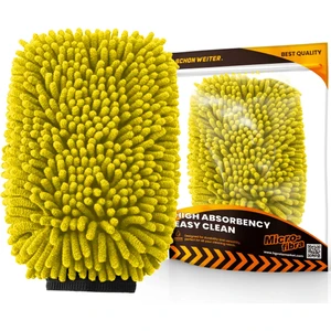 Çift Taraflı Mikrofiber Yıkama Eldiveni (Sarı) ∣ Schön Weiter