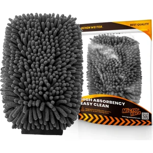 Çift Taraflı Mikrofiber Yıkama Eldiveni (Gri) ∣ Schön Weiter