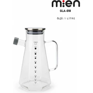 1 Lt Metal Kapaklı Cam Yağdanlık