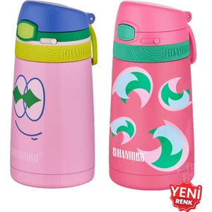 2li Set Pipetli Çelik Termos 350ML -6 Saat Isı Yalıtımı-