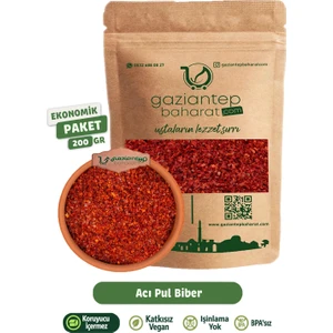 Gaziantep Baharat Acı Pul Biber 200 gr - Yöresel ve Doğal, Baharatlı Lezzet