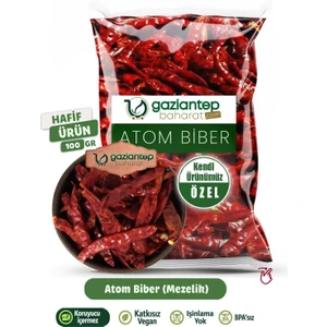 Gaziantep Baharat Atom Acı Biber – Kurutulmuş Mezelik Atom Biber 100  gr | Gaziantep Üretimi