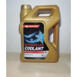 Petrol Ofisi Kırmızı Organik Antifriz 3 Litre 2025 Üretim