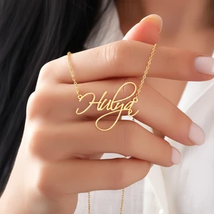 İndigo Takı El Yazısı Isimli Gümüş Kolye