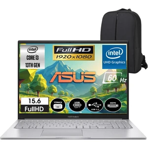 Vivobook 15 Intel Core I3-1315U 12GB 256GB SSD 15.6" Fullhd Windows 11 Taşınabilir Bilgisayar & Cimete Çanta