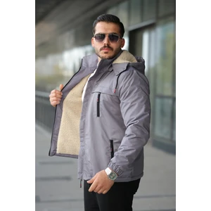Erkek Kürklü Kışlık Mont Su ve Rüzgar Geçirmez