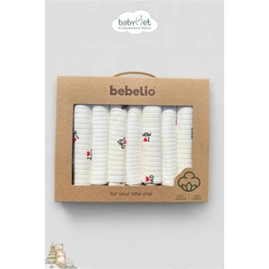 %100 Pamuk Organik Bebek Ağız Mendili 7'li Set, 25X25 cm Yumuşak&hipoalerjenik