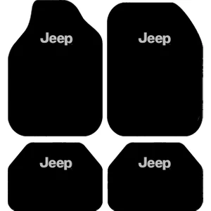 Jeep Logolu Siyah Oto Paspas Takımı – Universal Kalıp, Kaymaz Tabanlı ve Yıkanabilir