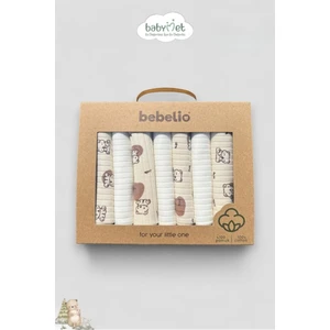 %100 Pamuk Organik Bebek Ağız Mendili 7'li Set, 25X25 cm Yumuşak&hipoalerjenik