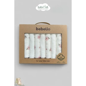 %100 Pamuk Organik Bebek Ağız Mendili 7'li Set, 25X25 cm Yumuşak&hipoalerjenik