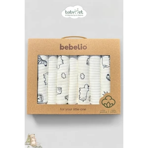 %100 Pamuk Organik Bebek Ağız Mendili 7'li Set, 25X25 cm Yumuşak&hipoalerjenik