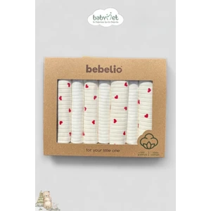 %100 Pamuk Organik Bebek Ağız Mendili 7'li Set, 25X25 cm Yumuşak&hipoalerjenik