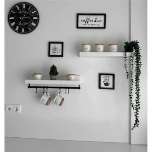 Modern Tasarımlı Kahve Köşesi Rafı