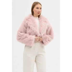 Kadın Premium Yakalı Kısa Suni Kürk