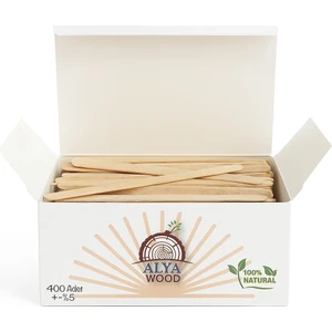 Tahta Karıştırıcı Ahşap Çay Kahve Karıştırıcı 400'LÜ